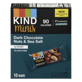 Kind - Bar Mini Dark Chocolate Nut Sea Salt - Case Of 8-10/.7 Oz