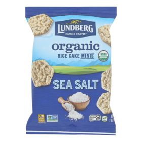 Lundberg Family Farms - Rice Cakes Mini Sea Salt - Case Of 24 - 1 Oz