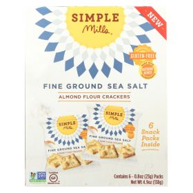 Simple Mills Fine Ground Sea Salt Almond Flour Crackers - Case Of 6 - 4.9 Oz