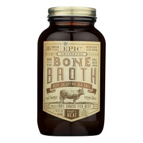 Epic Bone Broth-beef-jalapeno Sea Salt - Case Of 6 - 14 Fz