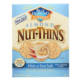 Blue Diamond - Nut Thins - Sea Salt - Case Of 12 - 4.25 Oz.