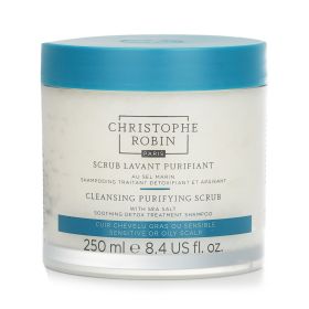 CHRISTOPHE ROBIN - Cleansing Purifying Scrub with Sea Salt (Soothing Detox Treatment Shampoo) - Sensitive or Oily Scalp 12635437/590548 250ml/8.4oz