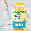 Spring Valley Omega-3 from Fish Oil Maximum Care Softgels;  2000mg;  180 Count