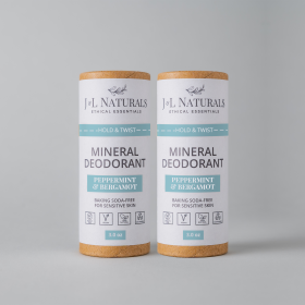 Mineral Deodorant (Duo) (Scent 1: Lemongrass & Clove)