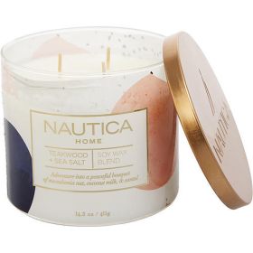 NAUTICA TEAKWOOD & SEA SALT by Nautica CANDLE 14.5 OZ (Color: As Picture)