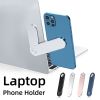 Aluminium Alloy Magnetic Phone Holder; Dual-Screen Laptop Screen Expand Stand Folding Side Mount For Ipad IPhone Xiaomi