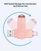 Photo Stick For IPhoe,3-in-1 Drive For IPhoe,High-Speed IPhoe Memory Stick Thumb Drives External Storage USB Stick Compatible For IPhoe